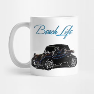 Beach Life Buggy Car Mug